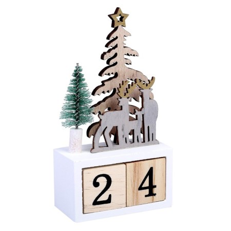 Eternal calendar "Fir trees and deer" 7 × 3.5 × 13 cm-3