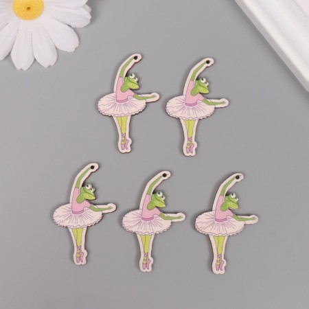 Decor for creativity "Frog-ballerina" 4.6x2.8x0.3 cm-2