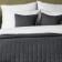 Konni set: covering 160 x 220 cm, pillowcase 40 x 40 cm - 2 pcs, black color