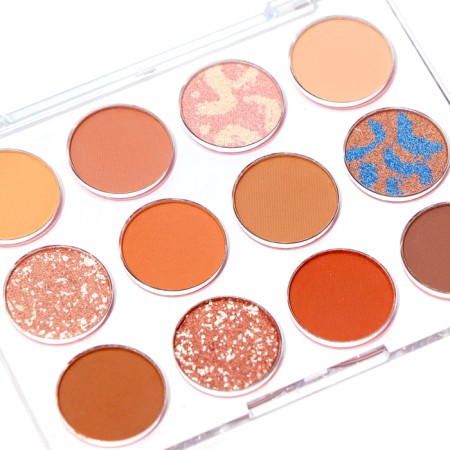 Palette of eyelid shadows with shimmer 12 colors-1
