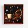 Wall clock, series: kitchen, "aromatic coffee", discrete move