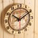 The clock is carved