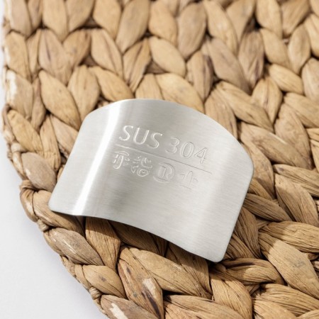 Protective plate for fingers when cutting a shade, stainless steel-1