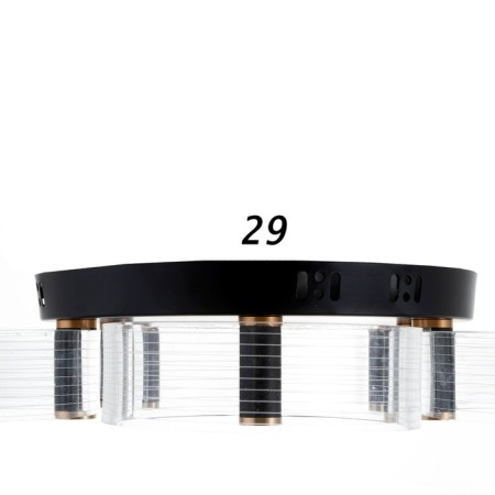 Chandelier 1697/5 LED 100W 3000-6000K Black 60x60x12 cm Bayerlux-4