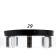 Chandelier 1697/5 LED 100W 3000-6000K Black 60x60x12 cm Bayerlux