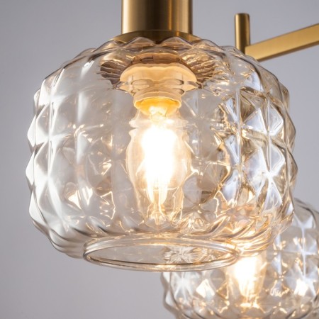 Ceiling lamp FREAA FR5366CL-07BS Fero, 800x800x550 mm, E14, 7x40W, brass color-9