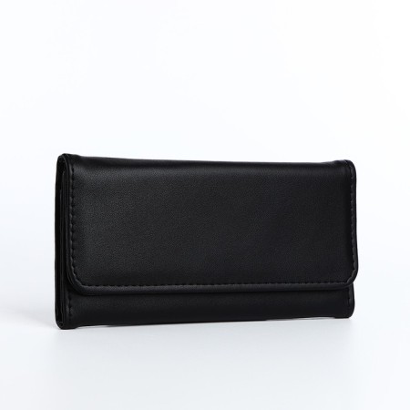 Women's wallet on a magnet, black color