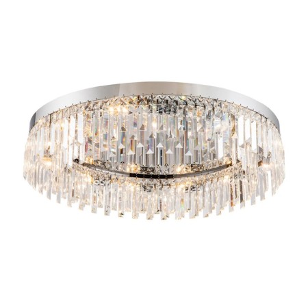 Ceiling Lamp Indigo, 12026/12c Chrome. 12x40W, E14, 820x820x190 mm, transparent color