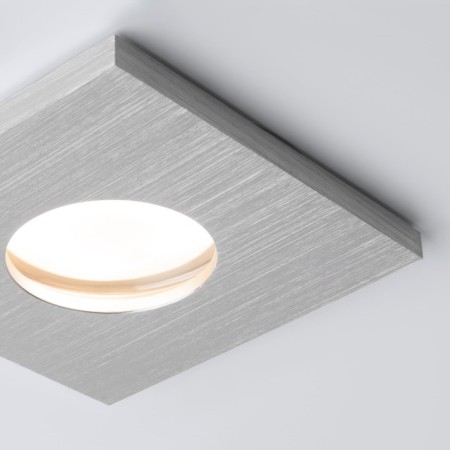 Smart moisture -proof lamp Elektrostandard, Flicks, 84x84x27 mm, GU10, Silver Color-3