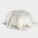 Porcelain salad Magistro "Blanche. Flower ", d = 30.6 cm, white color