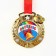 School medal for graduation "Graduate bell", on the tape, gold, metal, d = 5.5 cm