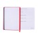 Dated diary 2025, A6+, 176 sheets "Lyon", solid cover, pancake embossing, with liesa, block 80 g/m2, red