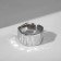 Ring "Roman Lines" relief, silver color, dimensionless