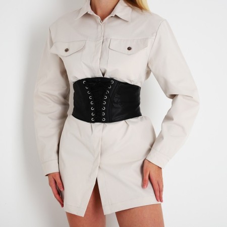 Buttons corset, height 10-15 cm, black color-3