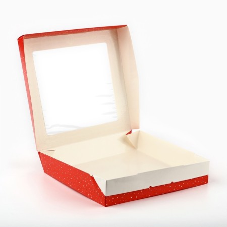 Folding box "Winter mail", 20 x 20 x 4 cm, new year-3