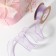 Kapron “wave” ribbon, with brilliance, 40 mm, 10 ± 1 m, lilac color No. 21