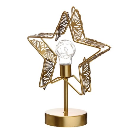 Spar "star" LED from batteries 3haa gold 22x11x28 cm Risalux-9