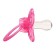 Nipple set - a dummy with a holder, SL, CL +6 months, with a cap “Butterfly”, pink
