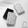 Gift box for earrings/pendant/ring "Graf Patterns", 5 × 8, black and white