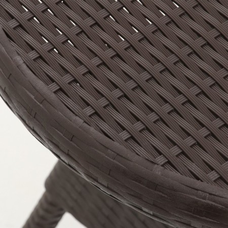 The table "Rattan Ola Dom" Round, Brown, 70 x 70 x 72 cm-4
