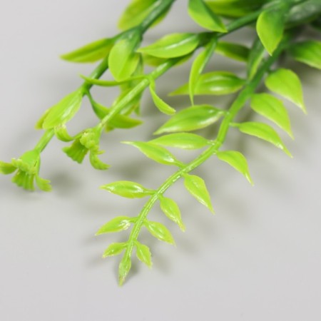 Artificial plant for creativity "Iglitsa with flowers" set 6 pcs green 12.5 cm-4