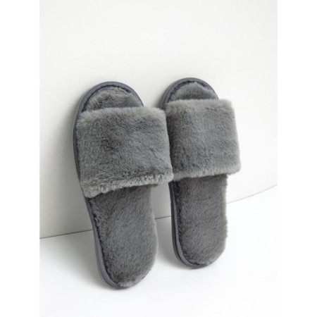 Women's slippers open nose, size 39-41, color graphite-6