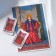 Acryl Earrings "Tarot" Justice, Color in silver
