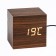 Clock - an alarm clock electronic "digit" with a thermometer, wooden, 6.5 cm, aaa, USB