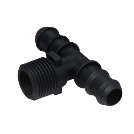 T-shaped tee, external thread 1/2 ", for hoses 1/2" (12 mm)-3/4 "(19 mm), plastic-1