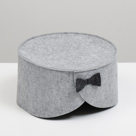 Lying "bow" for animals, felt, 38x38x22 cm-2