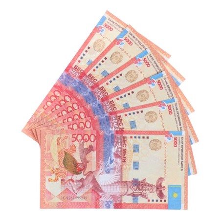 A pack of bills "5000 tenge"-1