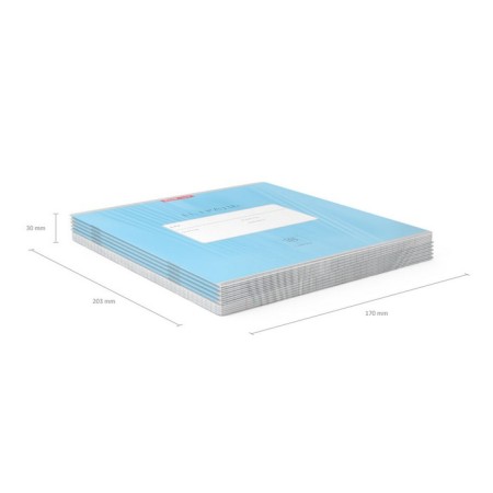 Notebook of 18 sheets in the Erichkrause Bright cage "Classic", cover coated cardboard, offset block, blue-6