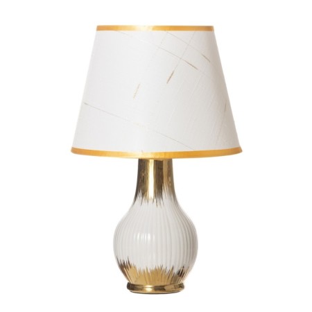 Table lamp "Alba" 1x40W E14 white/gold 24x24x40cm-5