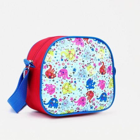 Bag's bag with lightning, blue/red color