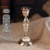 Подсвечник на 1 свечу с перламутром элеганс 17см