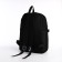 School set. A backpack with a zipper, a core, a bag, a pencil case, a bag for coins, black color