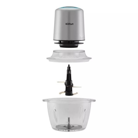 KitFort KT-3510 grinder, glass, 300 watts, 1 l, 2 speeds, silver-4