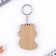 Key keychain wooden "raccoon", 4.4 x 6.4 cm
