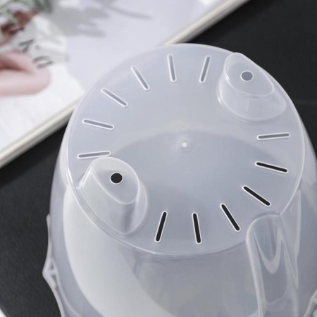Kashpo for flowers with an insert “flute”, 3 l, the color is transparent-4