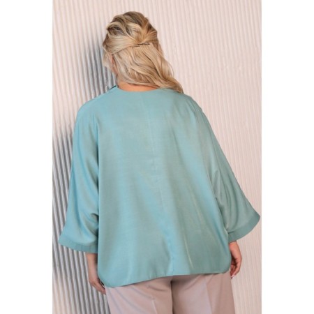 Female blouse, size 50, green color-9