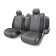 Autoprofi Carbon CRB-802 GY, Polyester for carbon, 9 objects, gray color, gray gray