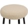Barrier stool Plato Metal/Builder fabric, black/white 43x43x65 cm