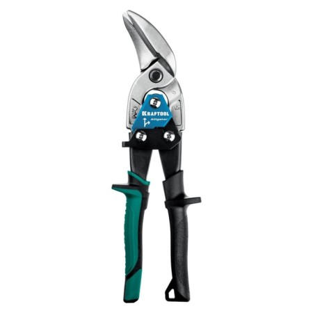 Scissors Kraftool Alligator, on metal, right cut, reinforced, with removal, 250 mm
