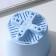 Pot for flowers with basal watering “Alliance”, 0.4 l, d = 10 cm, h = 8.5 cm, blue color