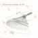 Fan, wire rakes, 22 teeth, galvanized, tuleyka 25 mm, without cuttings
