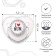 Nipple - orthodontic dummy, I love mum, with cap, +6 months, gray/silver, rhinestones