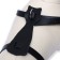 Leather harness, 1.2 cm, for cats and small breeds of dogs, Osh 26-34, OG 36-44, black