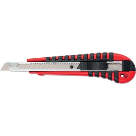 Universal knife MATRIX 78937, drawer blade, two -component handle, 9 mm