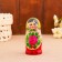 Nesting doll "Zoya", yellow scarf, 5 puppet, 12 cm