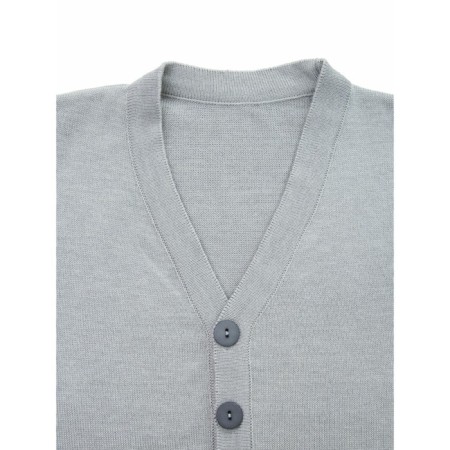 Cardigan for a boy School, height 128 cm, color gray color-7
